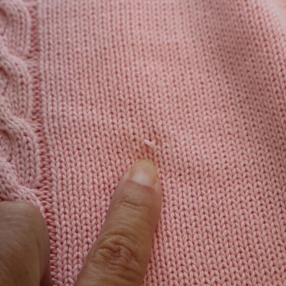 Vintage Slazenger Augusta National Golf Shop Sweater Vest Pink Cotton Size XL - Picture 7 of 7